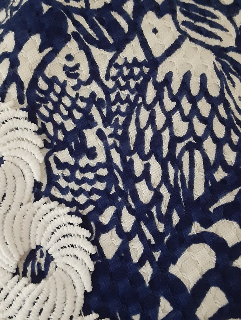 Lily Pulitzer x Target Sleeveless Cotton Textured Fish Print Dress Size 6 - Picture 3 of 8